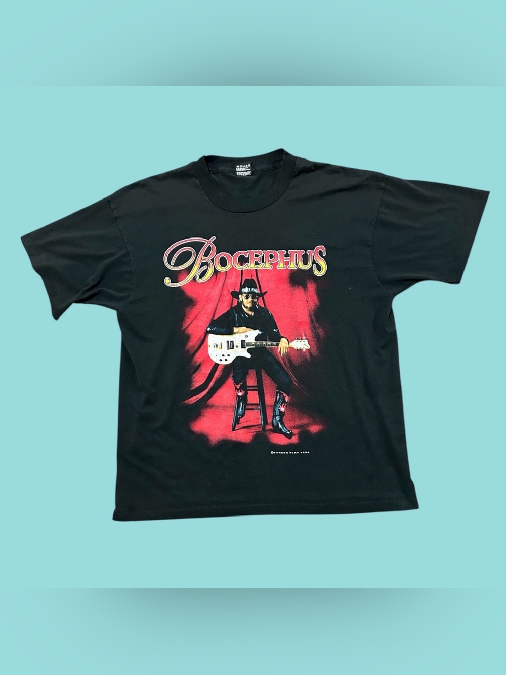 Vintage 1994 Hank Williams Jr. Bocephus Tour Double Graphic Band Tee